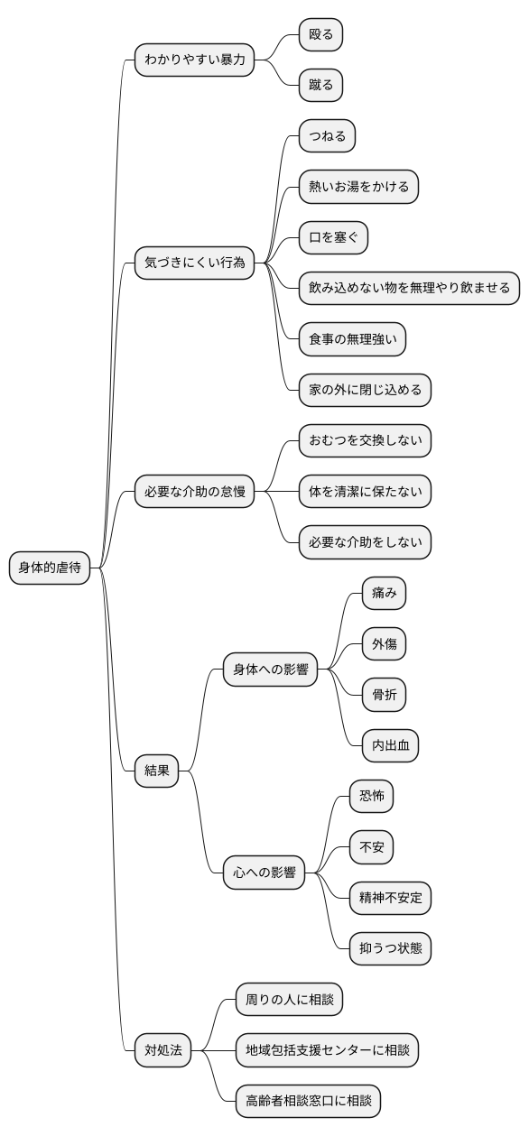 身体的虐待とは