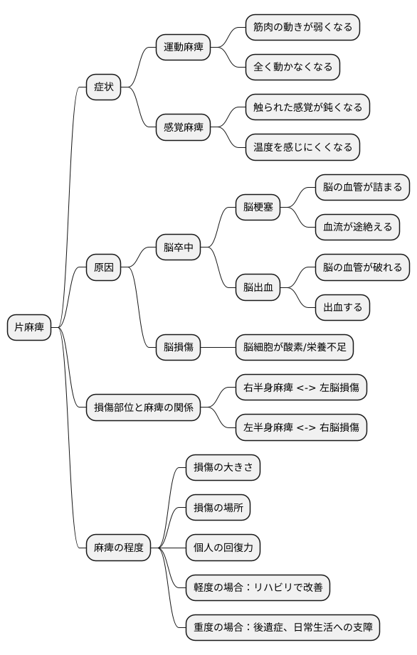 片麻痺とは何か