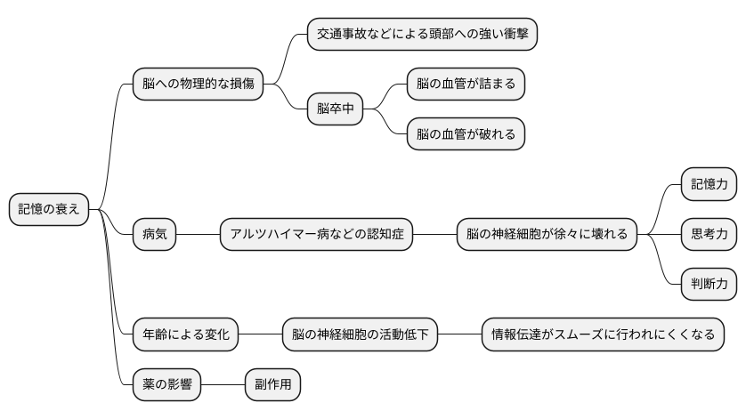 記憶障害の原因