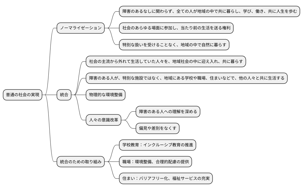 普通の社会の実現