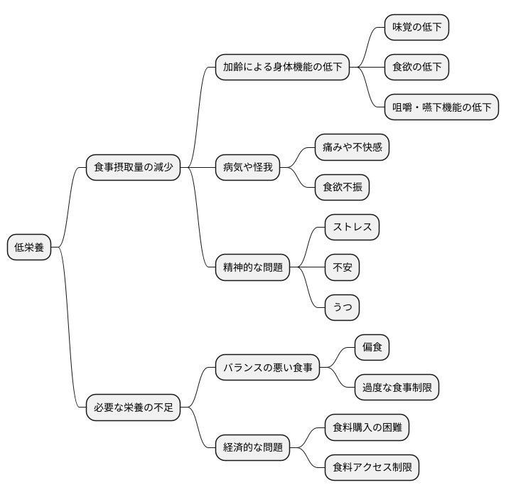 低栄養の原因